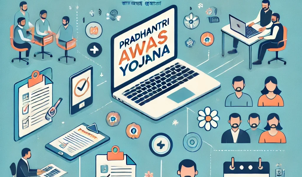 An-informative-graphic-explaining-how-to-apply-for-Pradhan-Mantri-Awas-Yojana-PMAY-online-and-offline-in-2025